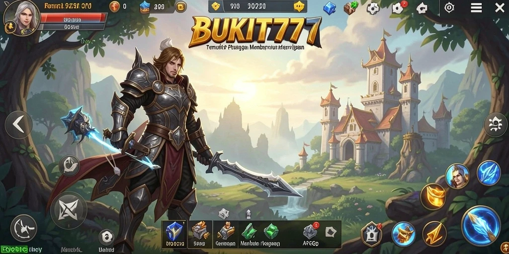 Tampilan gameplay BUKIT777 yang memukau dengan pertarungan seru.