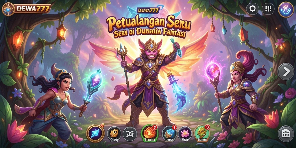 Tampilan gameplay seru dan menantang di DEWA777