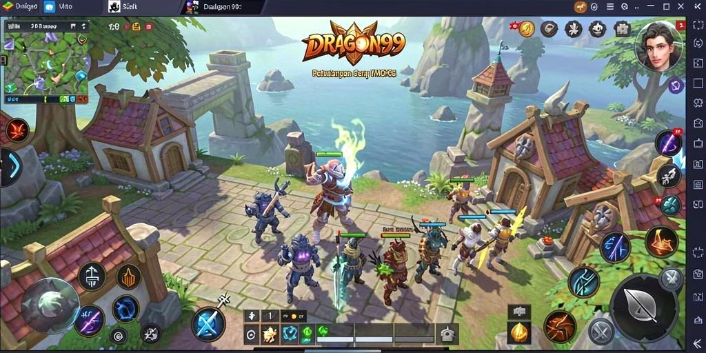 Tampilan gameplay menarik dalam dunia MMORPG yang kaya.