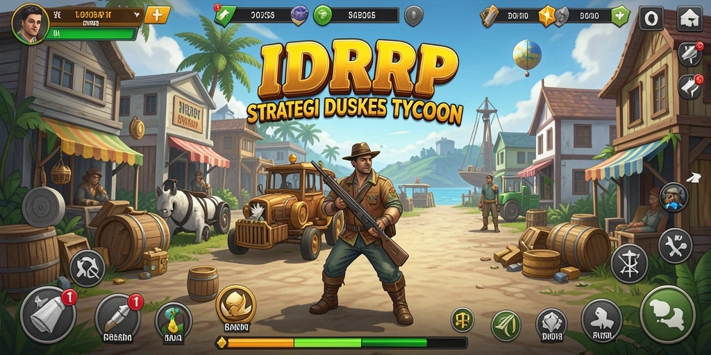 Tampilan menarik dari gameplay Tycoon di IDRRP yang penuh strategi.