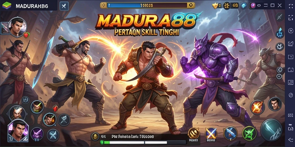 Tampilan gameplay MADURA88 yang menarik dan penuh aksi Fighting.