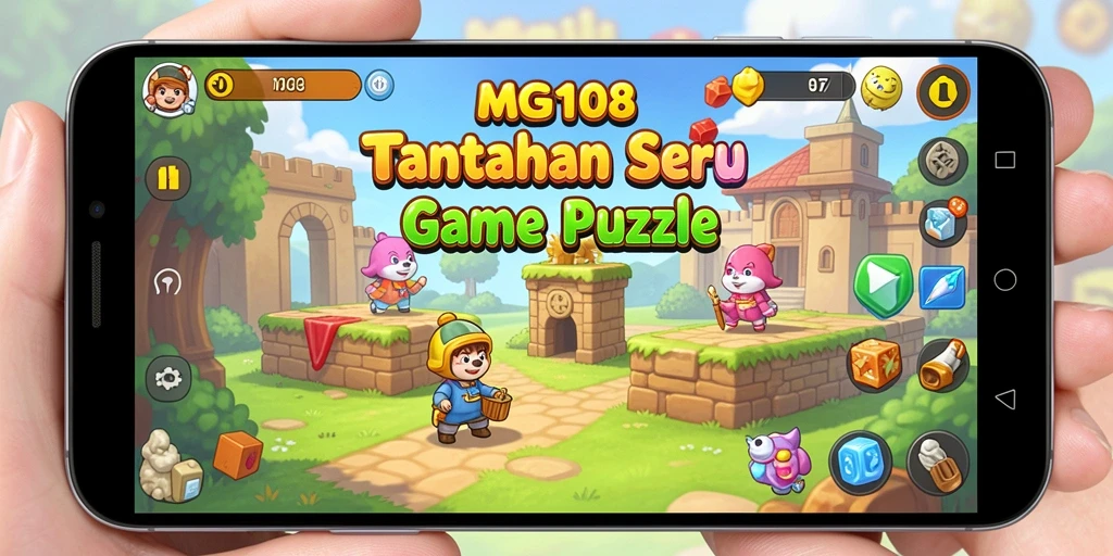 Tampilan menarik dari gameplay MG108 dalam menyelesaikan teka-teki Puzzle.
