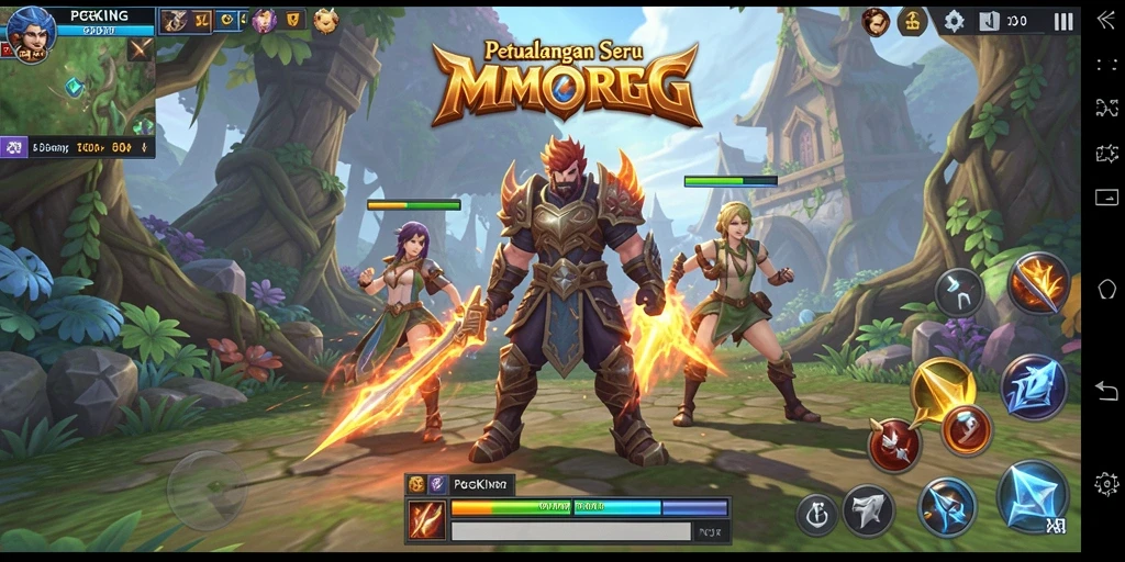 Tampilan gameplay seru dalam dunia fantasi PGKING.