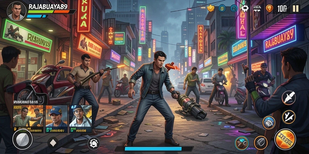 Gameplay seru dan menegangkan dari RAJABUAYA89.