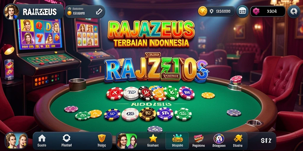 Tampilan gameplay RAJAZEUS yang mendebarkan dan penuh warna.