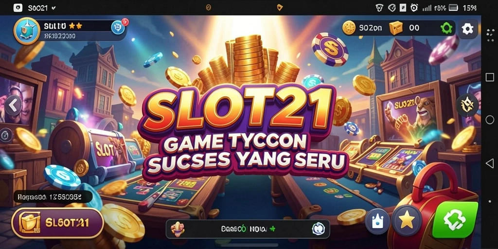 Tampilan menarik dari gameplay <strong>SLOT21</strong> saat membangun kasino sukses.