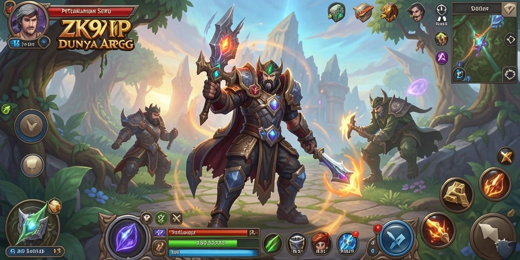 Screenshot yang menunjukkan aksi seru dalam gameplay ARPG ZK9VIP.
